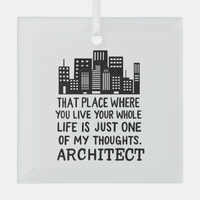 Definition des Architekten Ornament Aus Glas (Vorderseite)