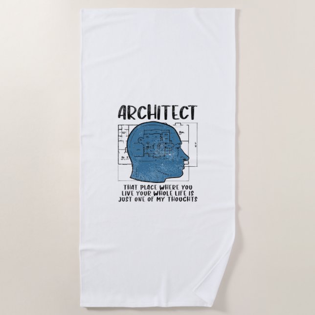Definition des Architekten Strandtuch (Vorderseite)