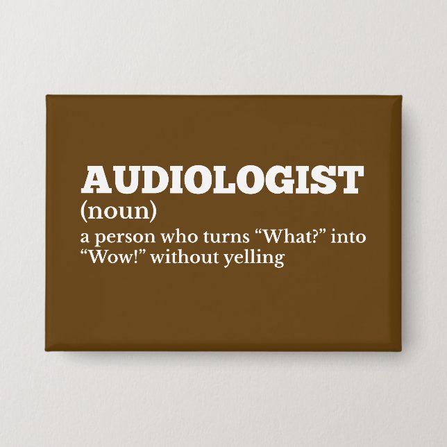Definition des Audiologen Button (Vorderseite)