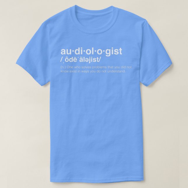 Definition des Audiologen T-Shirt (Design vorne)