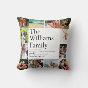 Definition des Begriffs "Foto Collage Fun" Kissen