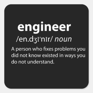 Definition des Begriffs "Funny Dictionary" Quadratischer Aufkleber