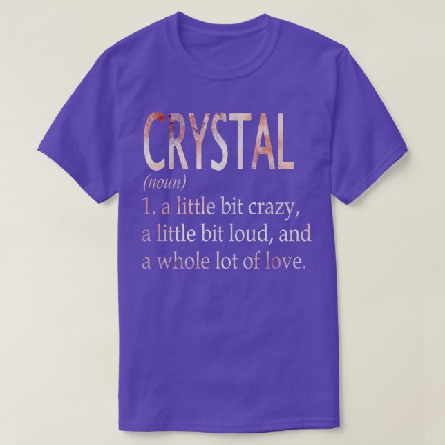 Definition des Begriffs "KristallGirl" T-Shirt (Design vorne)