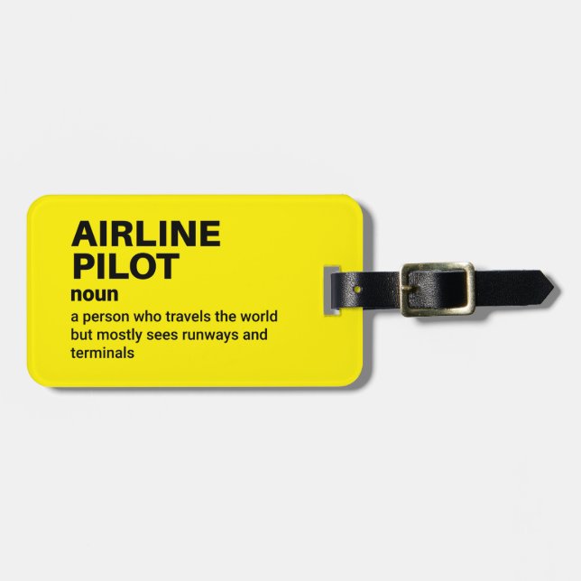 Definition des Begriffs "Pilot" - Reisezubehör Gepäckanhänger (Vorderseite horizontal)