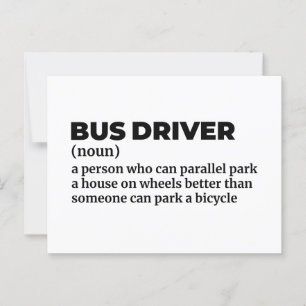Definition des Begriffs "Schulbus" Postkarte