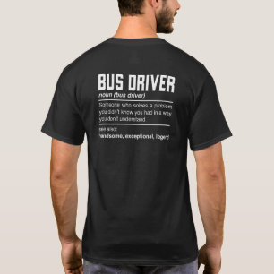 Definition des Busfahrers - Design-Schule für den T-Shirt
