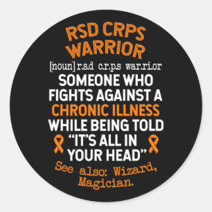 Definition des CRPS-Warriors Runder Aufkleber