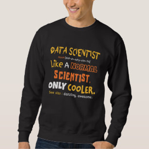 Definition des Data Scientists Data Science Analys Sweatshirt
