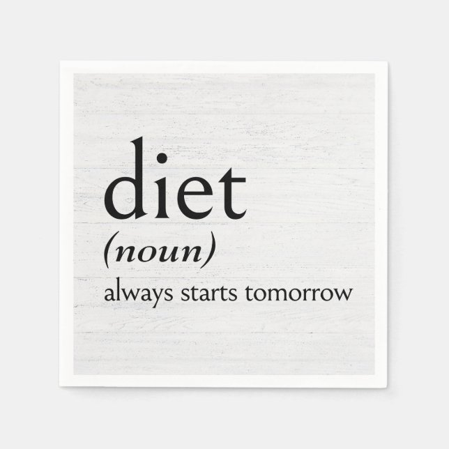 Definition des DIET Serviette (Vorderseite)