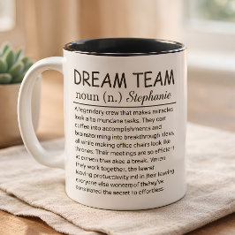 Definition des Dream Team Zweifarbige Tasse