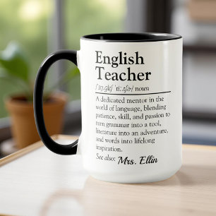 Definition des Englischen Lehrers - Lehrerbewertun Tasse