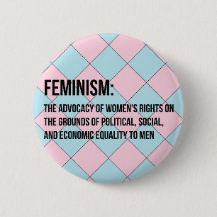 Definition des Feminismus Button