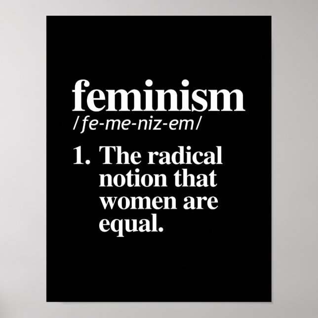 Definition des Feminismus - Die radikale Vorstellu Poster (Vorne)