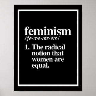 Definition des Feminismus - Die radikale Vorstellu Poster