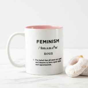 Definition des Feminismus Zweifarbige Tasse