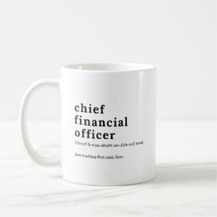 Definition des Finanzvorstands – Finanzgeschenk Kaffeetasse