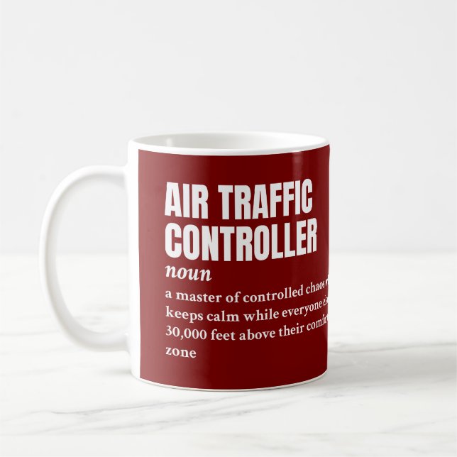 Definition des "Funny Air Traffic Controller" Kaffeetasse (Links)