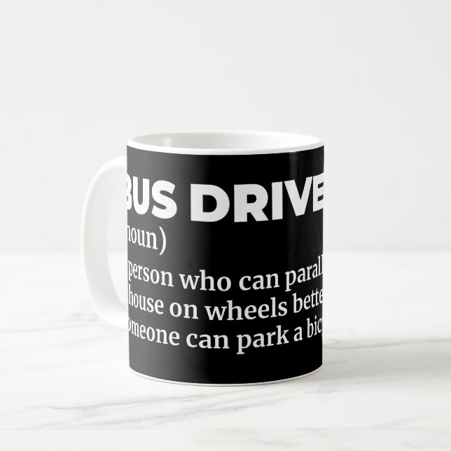 Definition des Funny Bus-Treibers Kaffeetasse (Vorderseite Links)