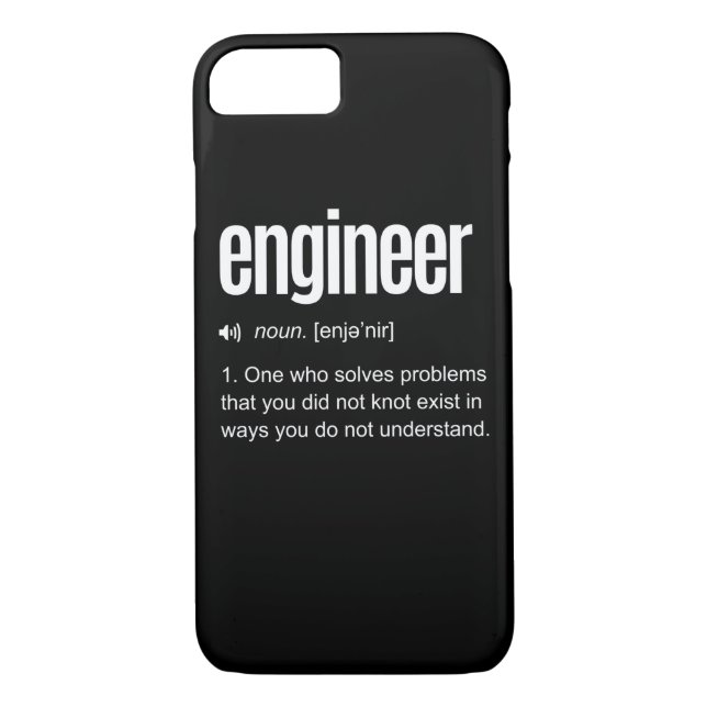 Definition des "Funny Engineer" Case-Mate iPhone Hülle (Rückseite)