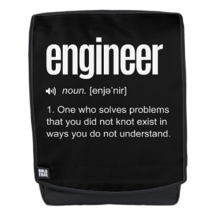 Definition des "Funny Engineer" Rucksack