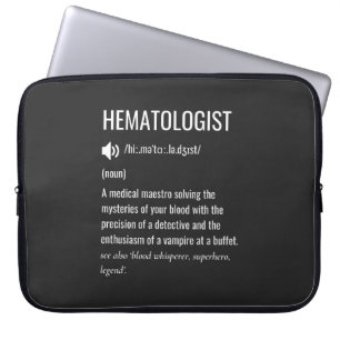 Definition des Hämatologen Laptopschutzhülle
