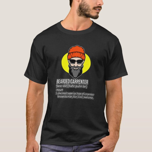 Definition des Holzschnitts für Bartentafeln T-Shirt (Vorderseite)