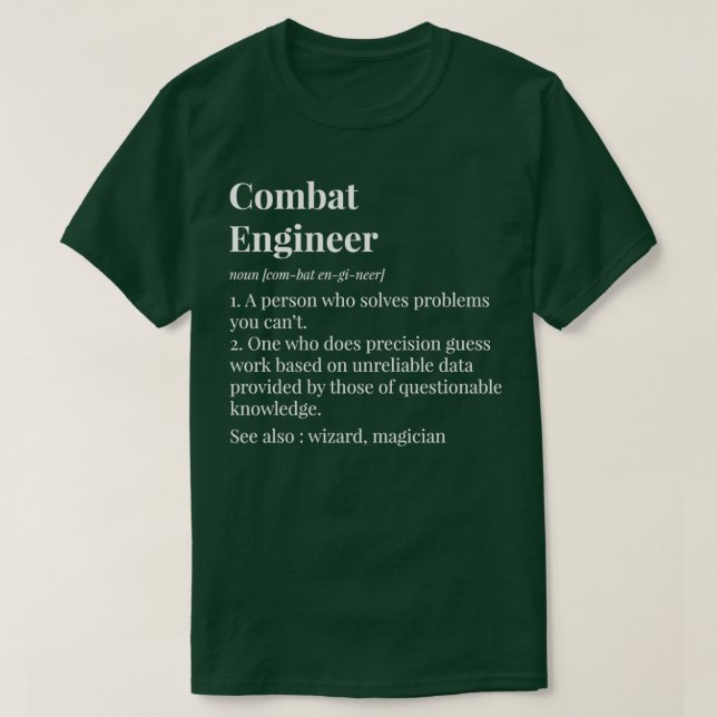 Definition des Kampftechnikers T-Shirt (Design vorne)
