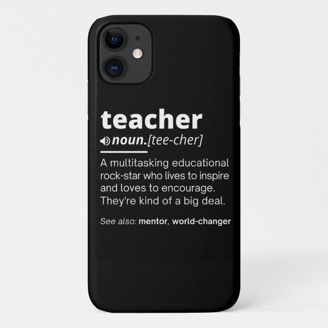 Definition des Lehrers - Funny Teaching School Tea Case-Mate iPhone Hülle (Rückseite)