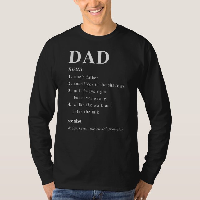 Definition des Mens-Vaters T-Shirt (Vorderseite)