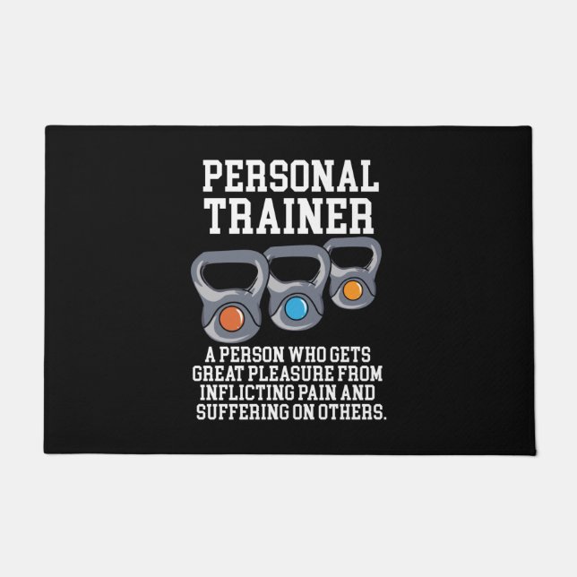 Definition des Personal Trainers Fußmatte (Vorderseite)