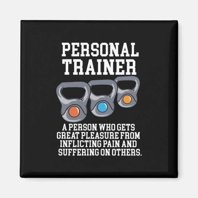 Definition des Personal Trainers Magnet (Vorne)