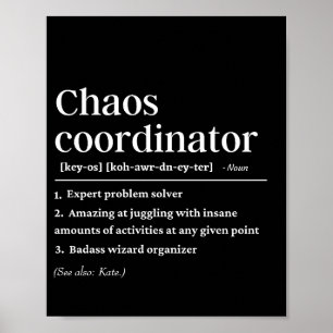 Definition des personalisierten Chaos-Koordinators Poster