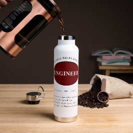 Definition des personalisierten Prüfingenieurs Trinkflasche