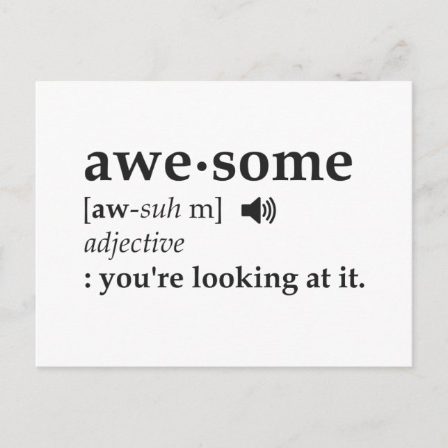 Definition des Phantastischen Postkarte (Vorderseite)