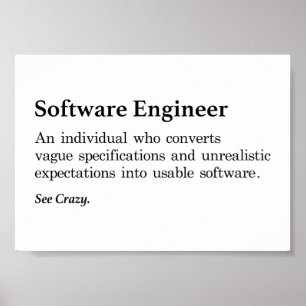 Definition des Softwareentwicklers Poster