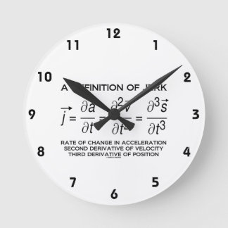 Definition des Spaßes für die Physik-Gleichung in Runde Wanduhr