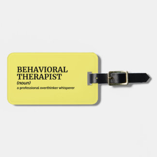 Definition des Tags für Verhaltenstherapie Gepäckanhänger