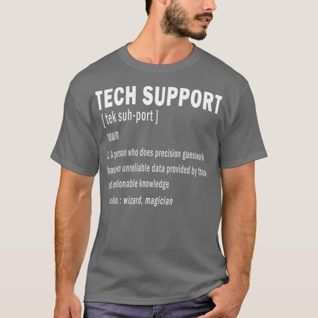 Definition des technischen Supports Funny Niedlich T-Shirt (Vorderseite)