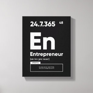 Definition des Unternehmers Motivierend Poster Leinwanddruck
