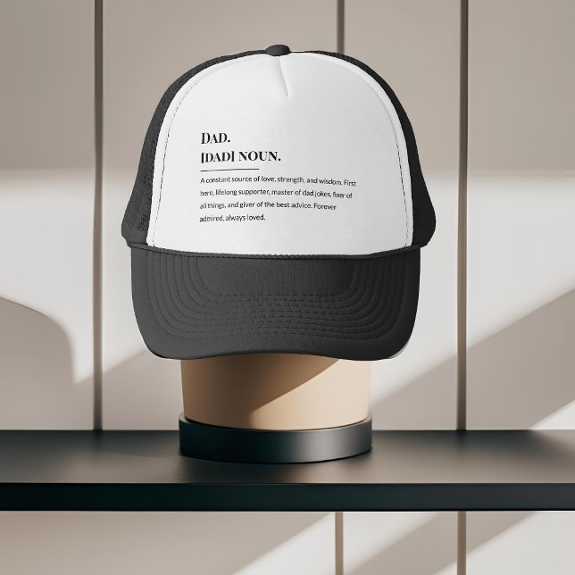 Definition des Vaters - Klassischer Vatertag 🧢 💙 Truckerkappe (Von Creator hochgeladen)