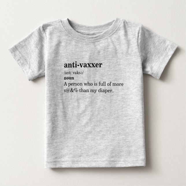 Definition des Vaxxer-Wörterbuchs Baby T-shirt (Vorderseite)