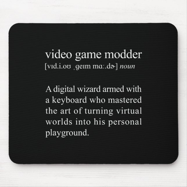 Definition des Videospielmoduls - Video-Spielmodi Mousepad (Vorne)