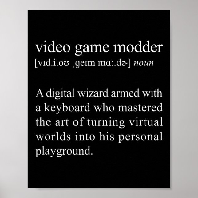 Definition des Videospielmoduls - Video-Spielmodi Poster (Vorne)
