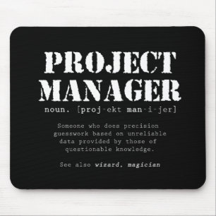 Definition des Wörterbuchs "Funny Project Manager" Mousepad