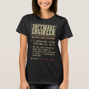 Definition des Wörterbuchs "Software Engineer" T-Shirt