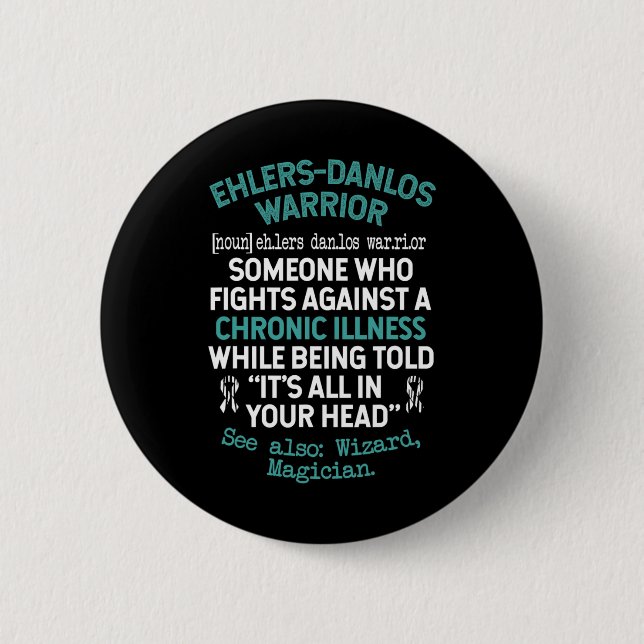 Definition Eds Warrior Syndrome Awareness Button (Vorderseite)