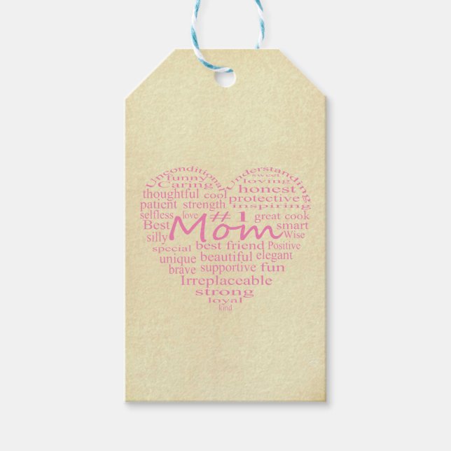 Definition einer Mutterherz-Kontur durch STaylor Geschenkanhänger (Vorderseite)