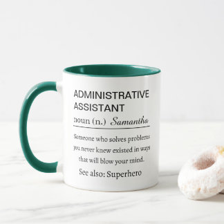Definition einer persönlichen administrativen Assi Tasse