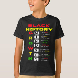 Definition einer Wachstumsmentalität Cool Black Hi T-Shirt