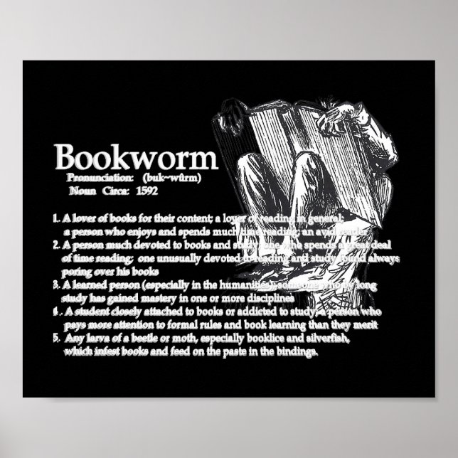 Definition eines Bookworm Poster (Vorne)